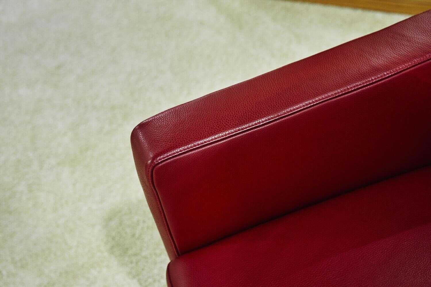 Musterring - Garnitur MR 2875 Leder Rot 2 Sofas 1 Sessel - 18