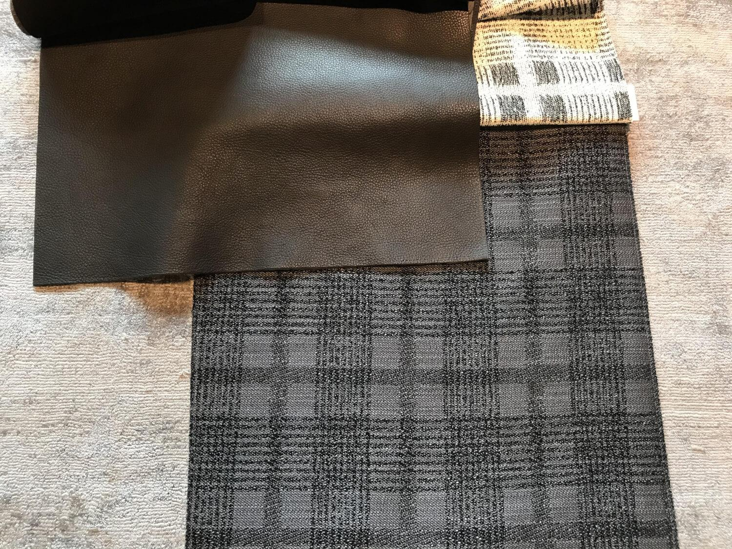 Brühl - Sofa Easy Pieces Metal Stoff 4486 95 Mehrfarbig Grau Gestell Schwarz Inklusive Lederrolle Und Seitenkissen - 4