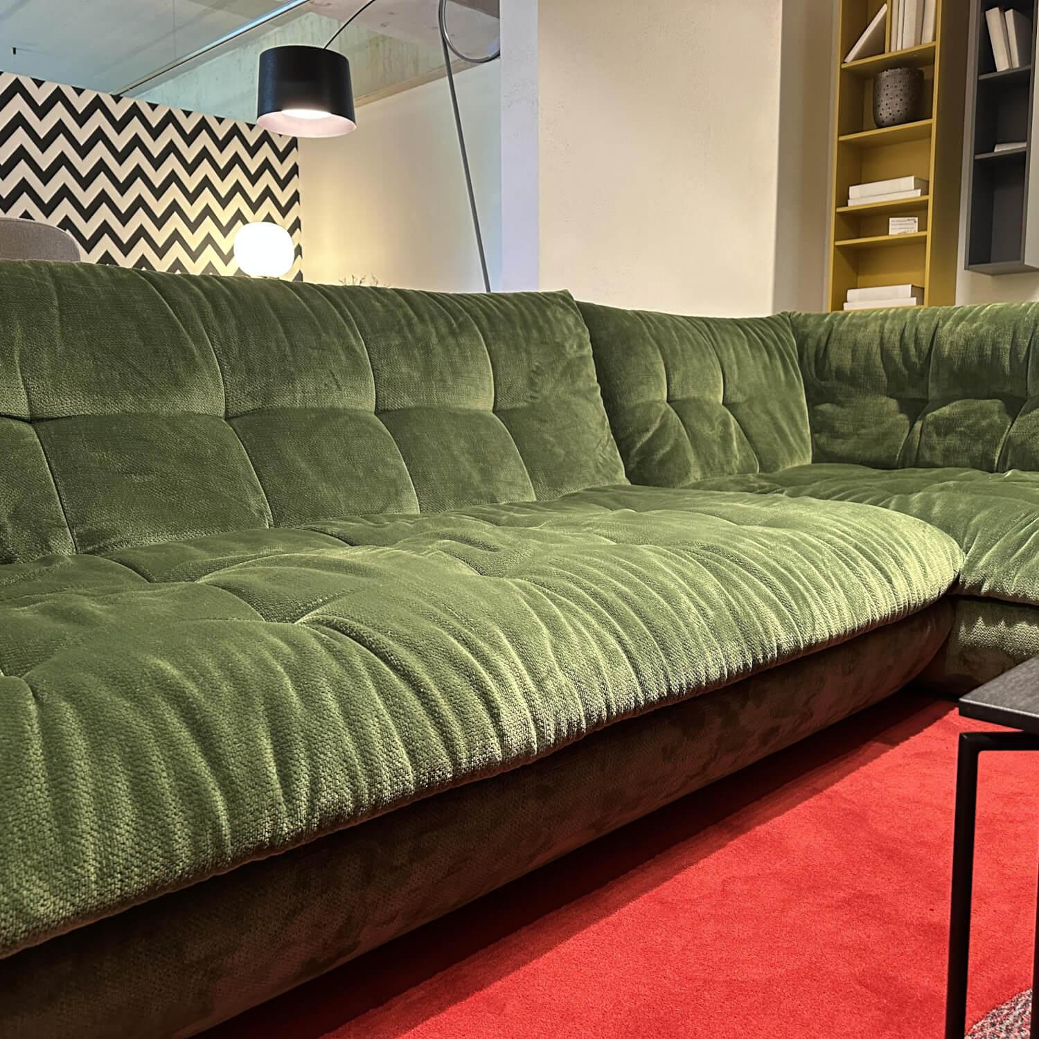Bielefelder Werkstätten - Ecksofa Soulmate Stoff Phil 1749-131 Grün - 2