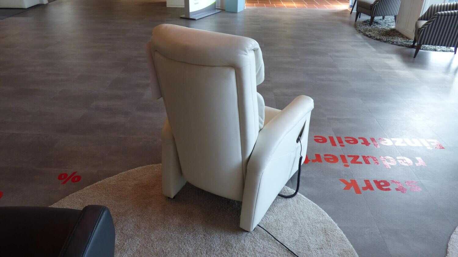 himolla - Sessel 7978 Leder Creme Weiß mit Massagefunktion - 4