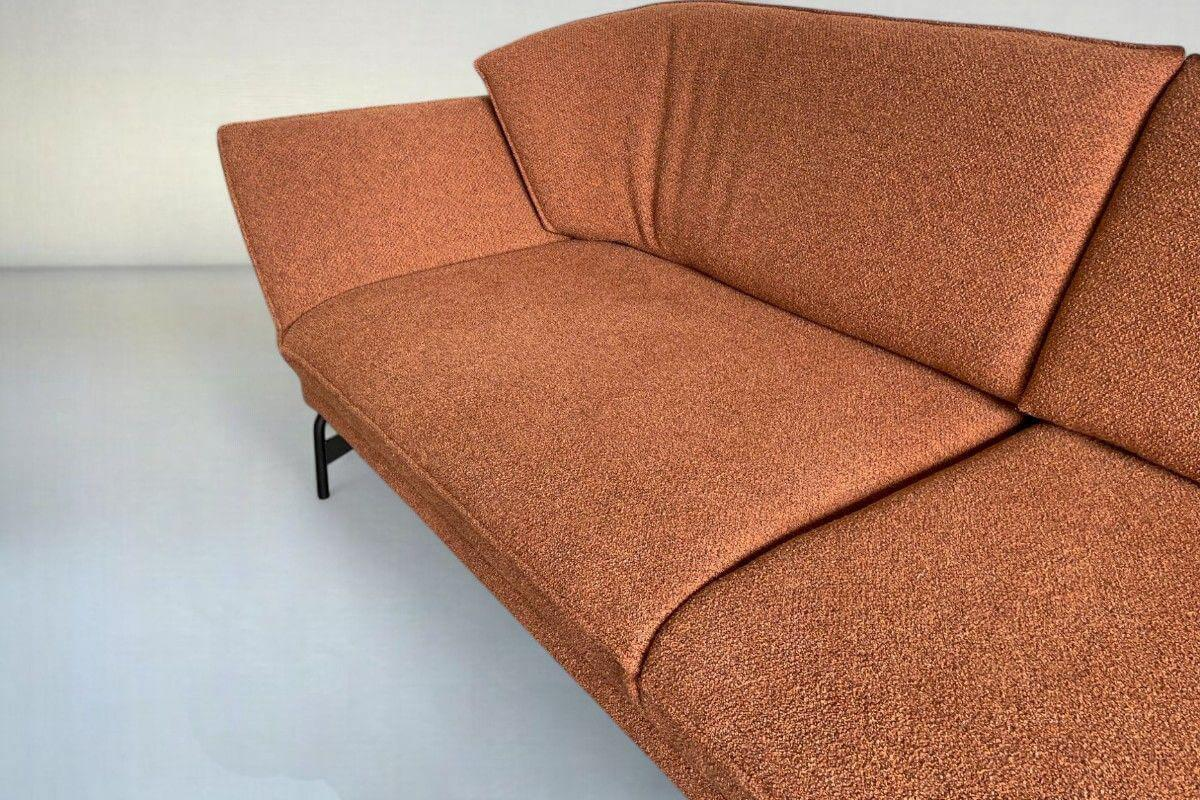 himolla - Ecksofa Nova 1378 Stoff Pura Grappa Rot Braun Rahmenkufe Anthrazit Pulverbeschichtet Inklusive Elektrische Verstellung - 6