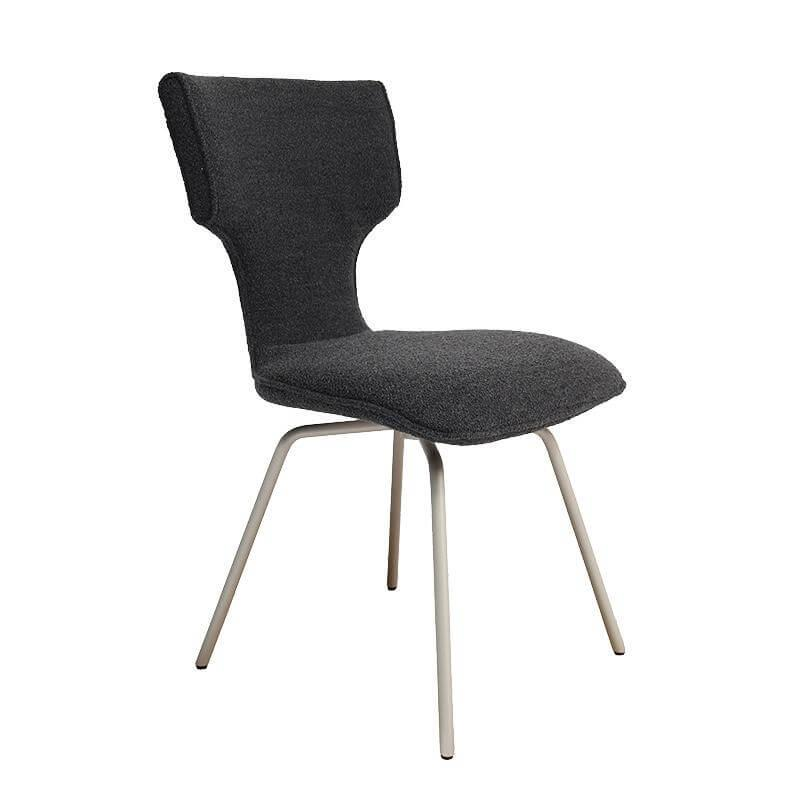 Musterring - 6er Set Stuhl Hannis Stoff Dunkelblau Gestell Metall Terra - 5