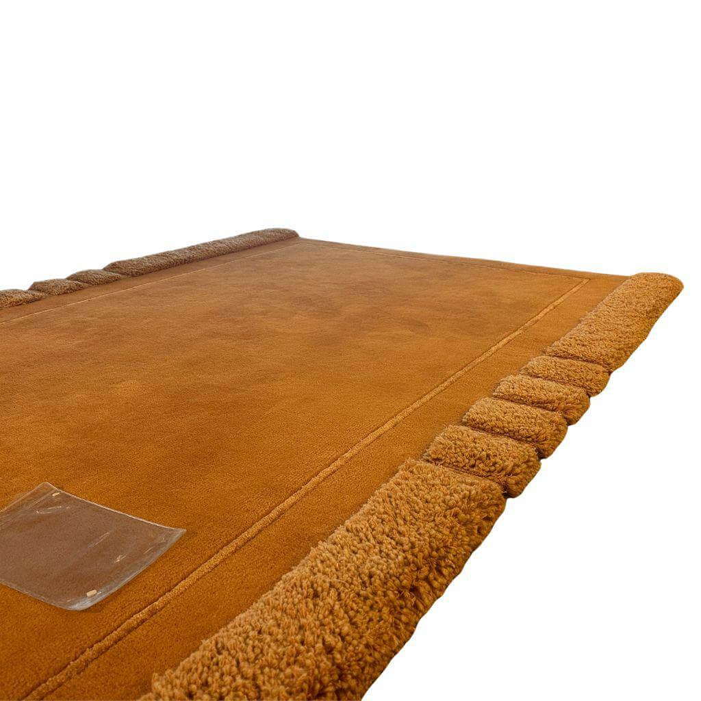 Eigene Herstellung - Teppich Brücke 140x200 cm Schurwolle Ocker Okka - 3
