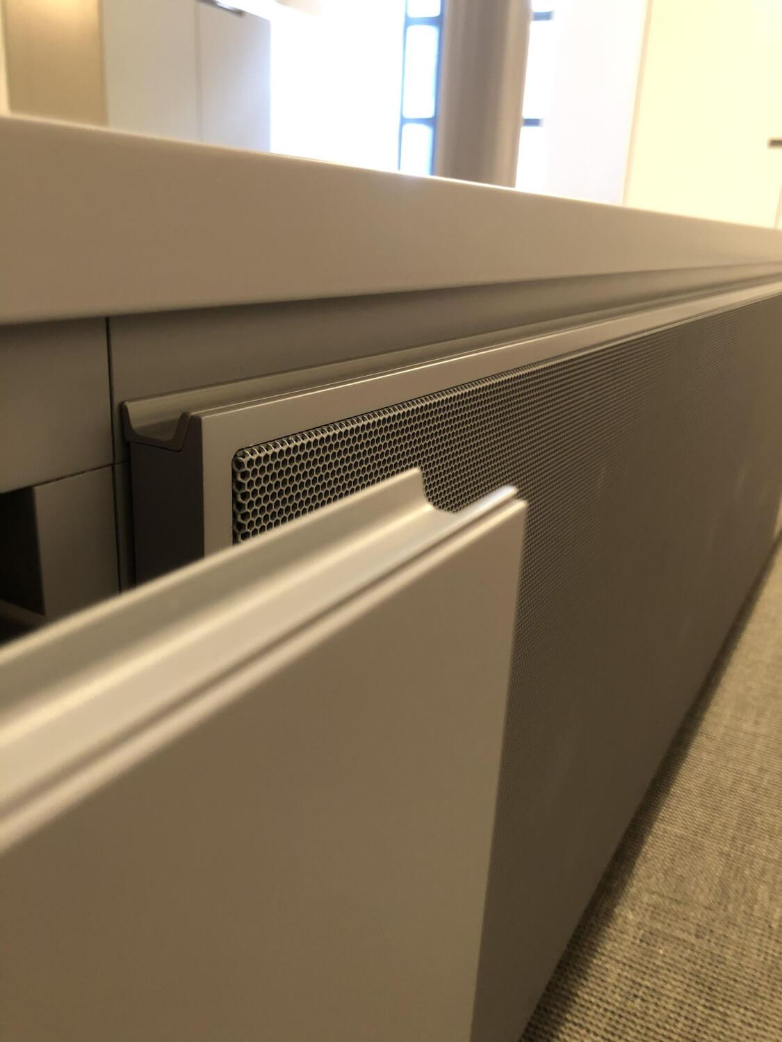 Interlübke - Sideboard Cube Gap Lack Nebel Grau Mit Innenauszug Und Kabelmanagement - 3