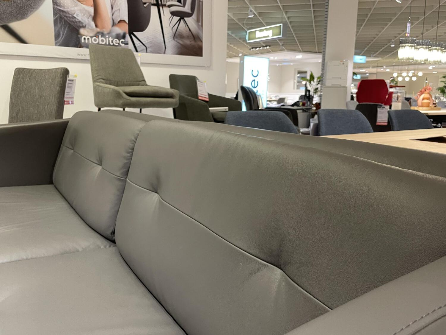 Stressless - Sofa 3-Sitzer Lime Leder Paloma Metal Grey Gestell 33 Natural - 8