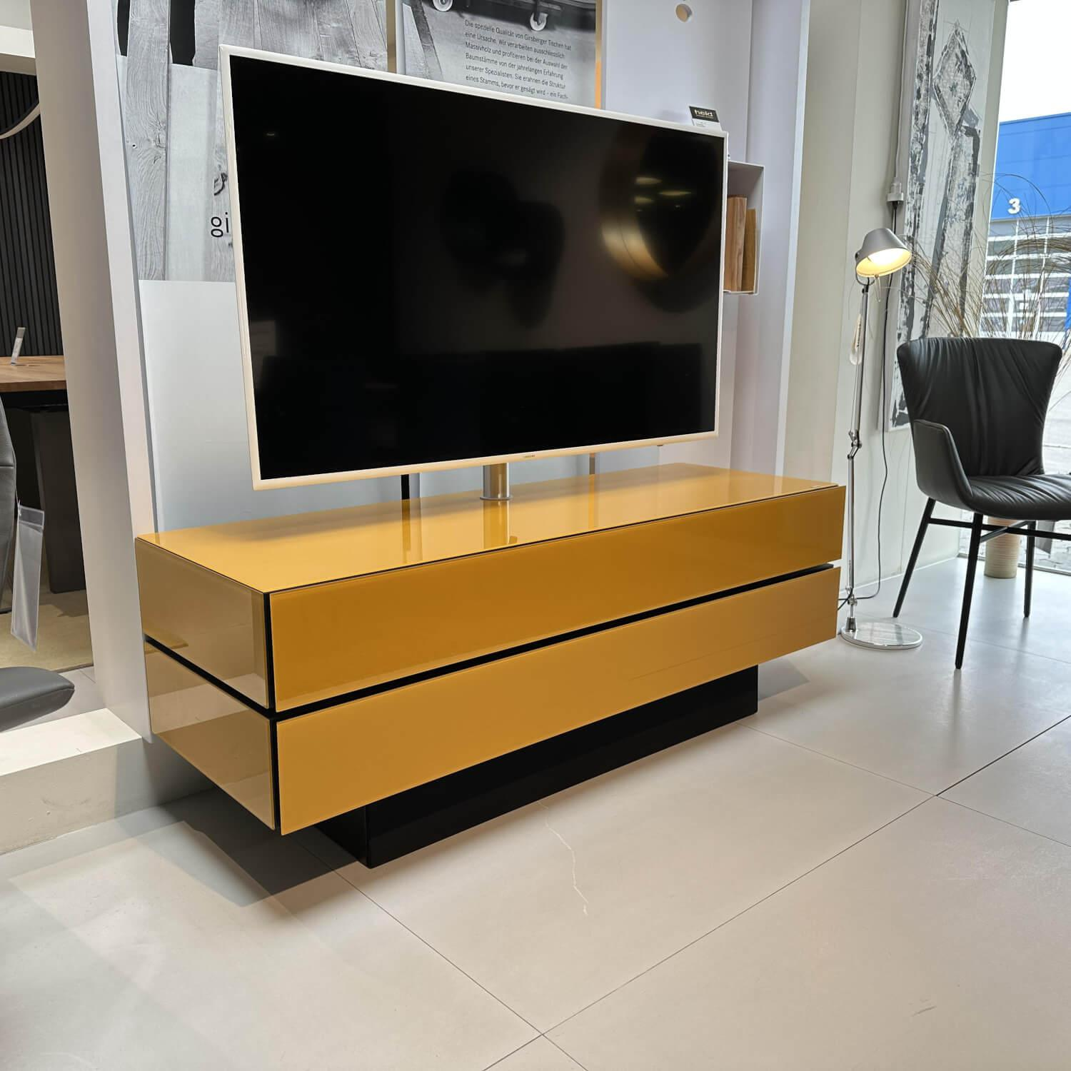 TV-Möbel Brick Mit Soundsockel Lack NCS S2070-Y20R Glänzend