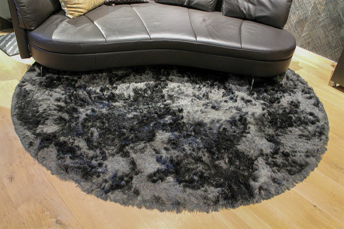 Kymo - Teppich 250x250 SG Airy Premium Blend Polyester Solid Steel Grau Und Cocoa Braun - 6