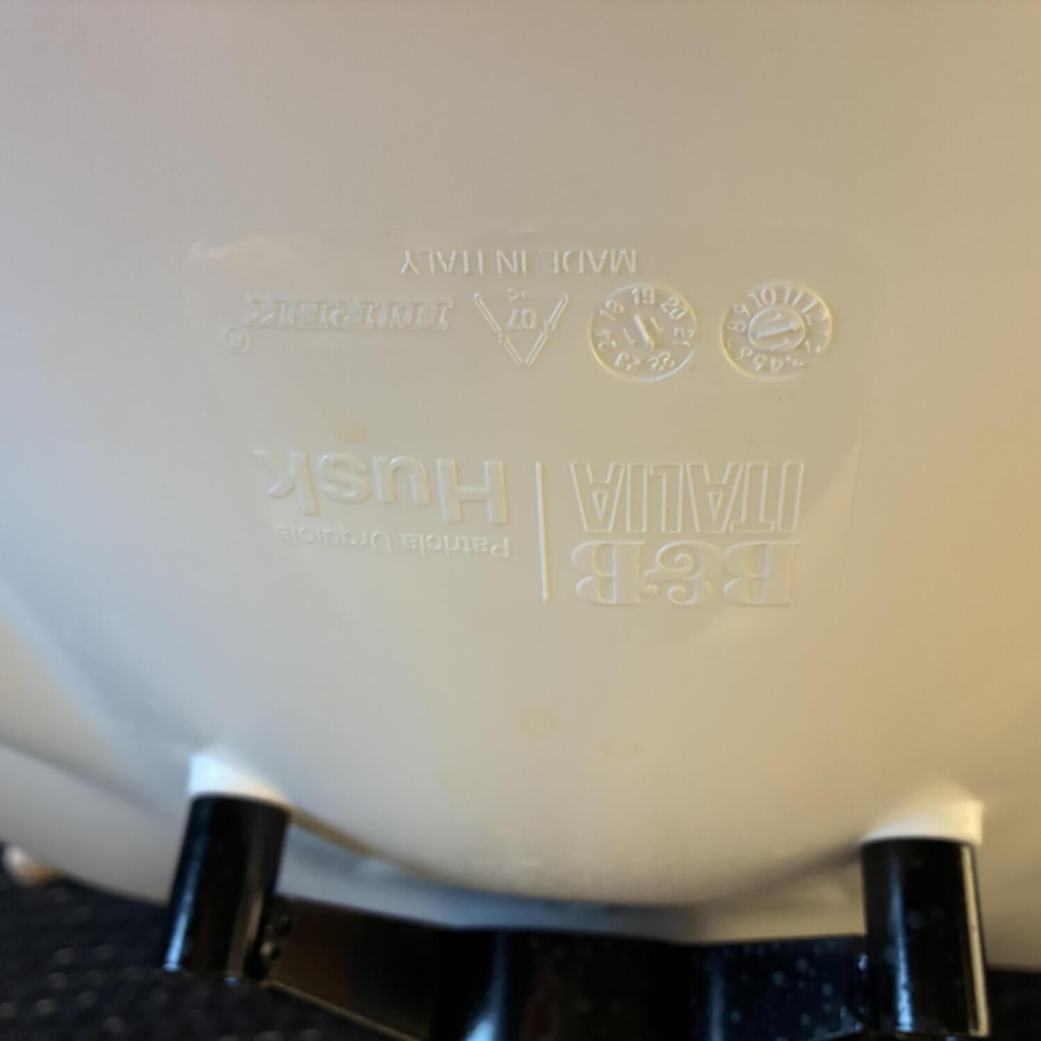 B&B Italia - Sessel Husk Stoff Serra Dunkelgrau 2025255 Schale Weiß Untergestell Eiche Hell mit Hocker - 6