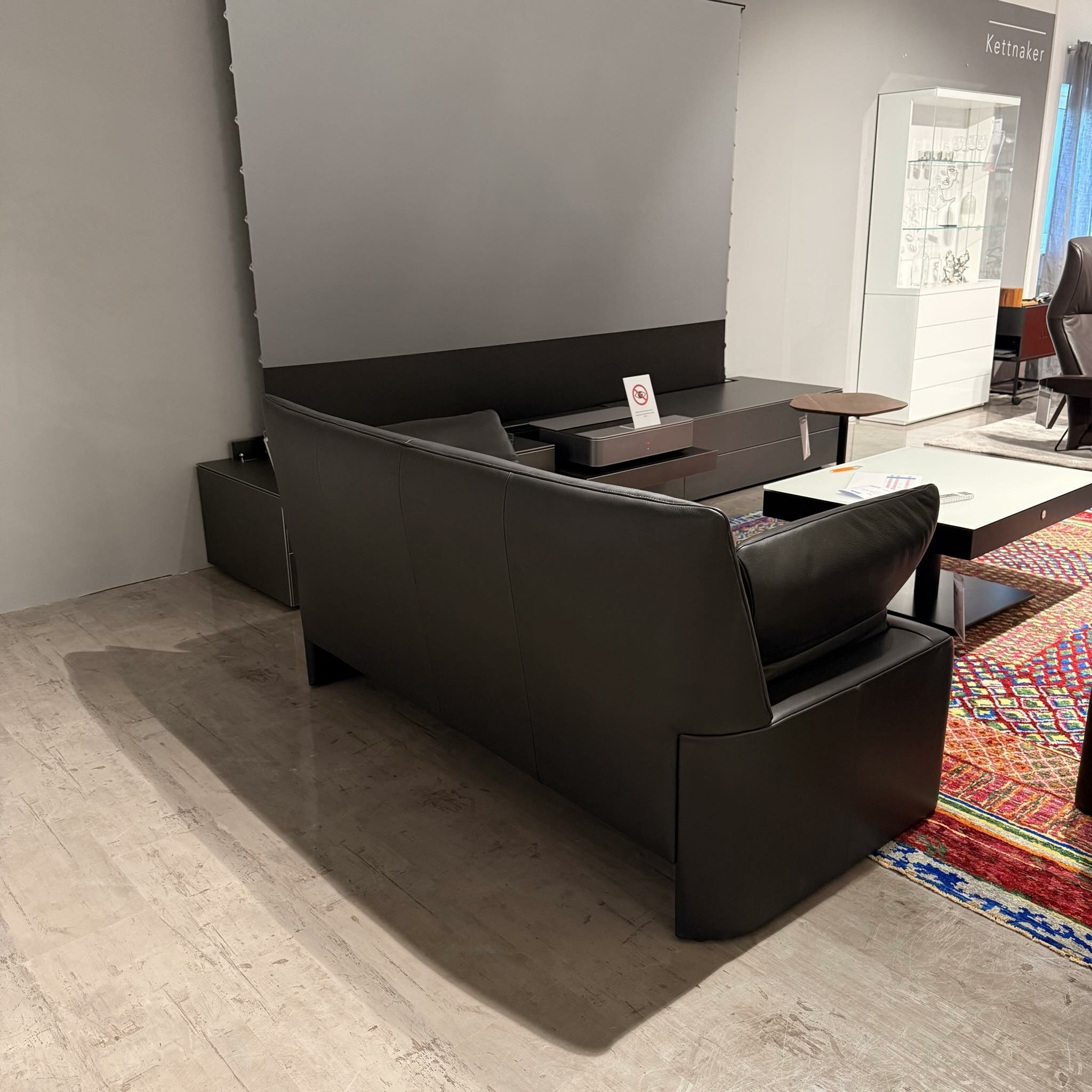 Jori - Garnitur Linea Leder Lipano Schwarz 2 Sofas - 6