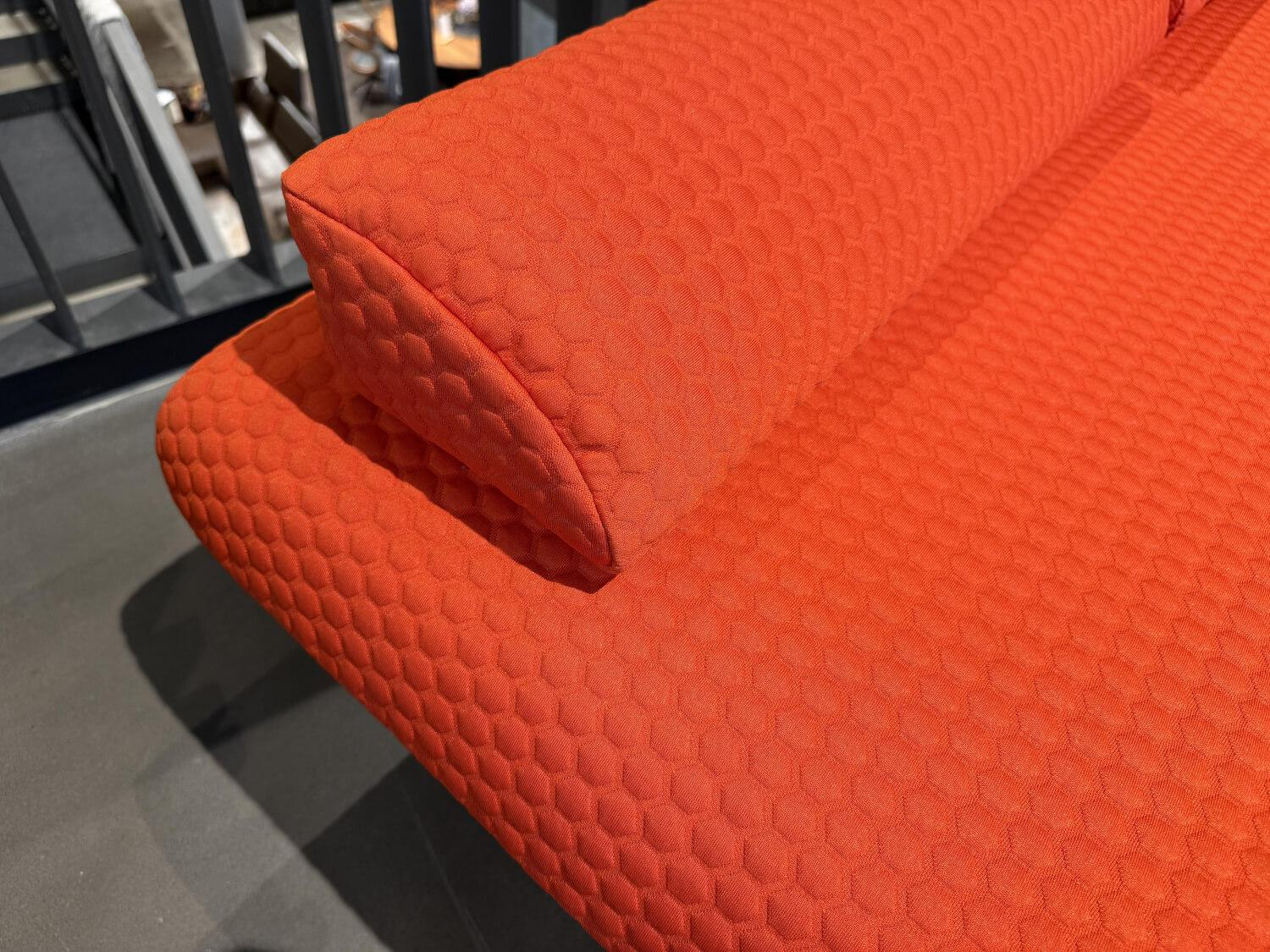 Brühl - Schlafsofa Quint Stoff 36 Orange mit 2 Kissen - 6