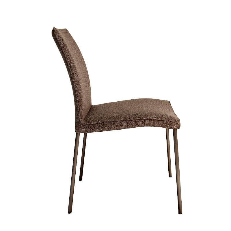 Christine Kröncke - 6er-Set Stuhl Jaro Stoff Mateo 021 Roccia Braun Gestell Vierfuß Metall Rauch Matt Braun Pulverbeschichtet - 10