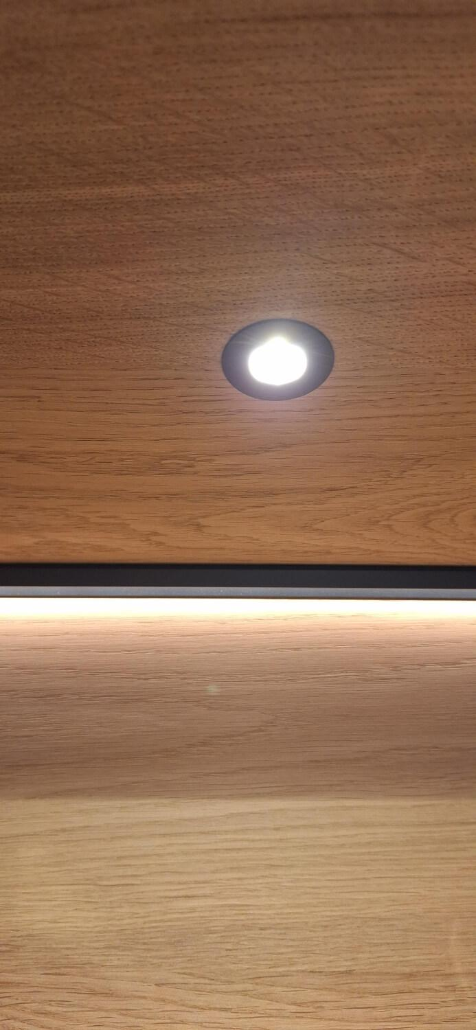 Venjakob - Wohnwand X6 Plan Lack Anthrazit Matt Absetzung Eiche Rustico Hell Geölt - 8