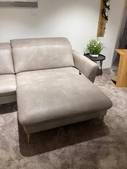 Natura - Ecksofa Tulsa KV Leder Longlife Cloudy Gravel Beige - 5