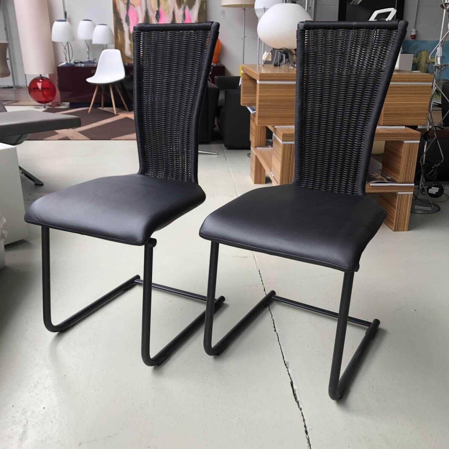 2er-Set Stuhl D Collect Black Edition ohne Armlehne