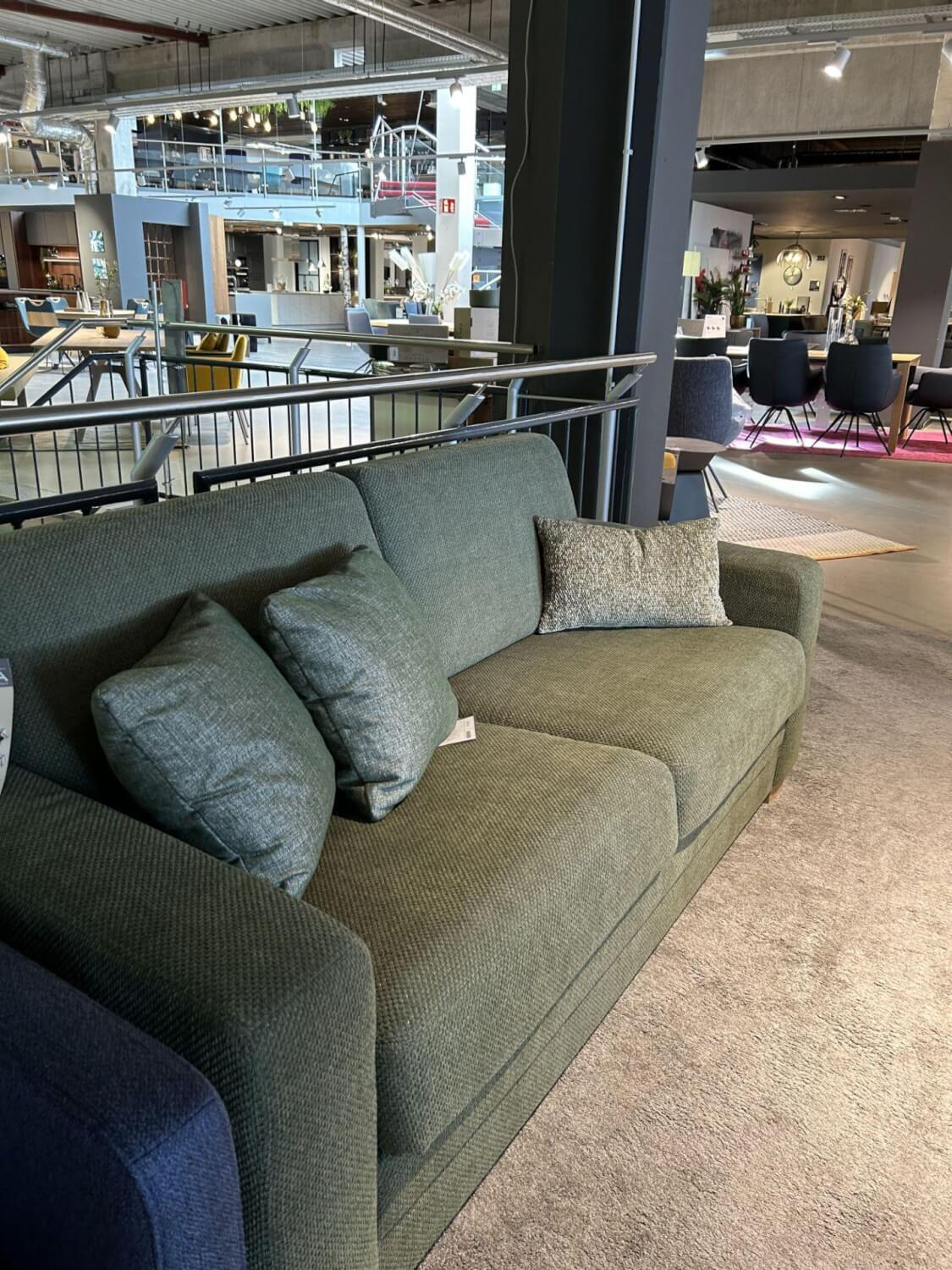 Natura - Sofa Bed Lakeville 1 Fabric PG 4 Green Feet Natural Oak Brown Without Mattress And Cushions - 3