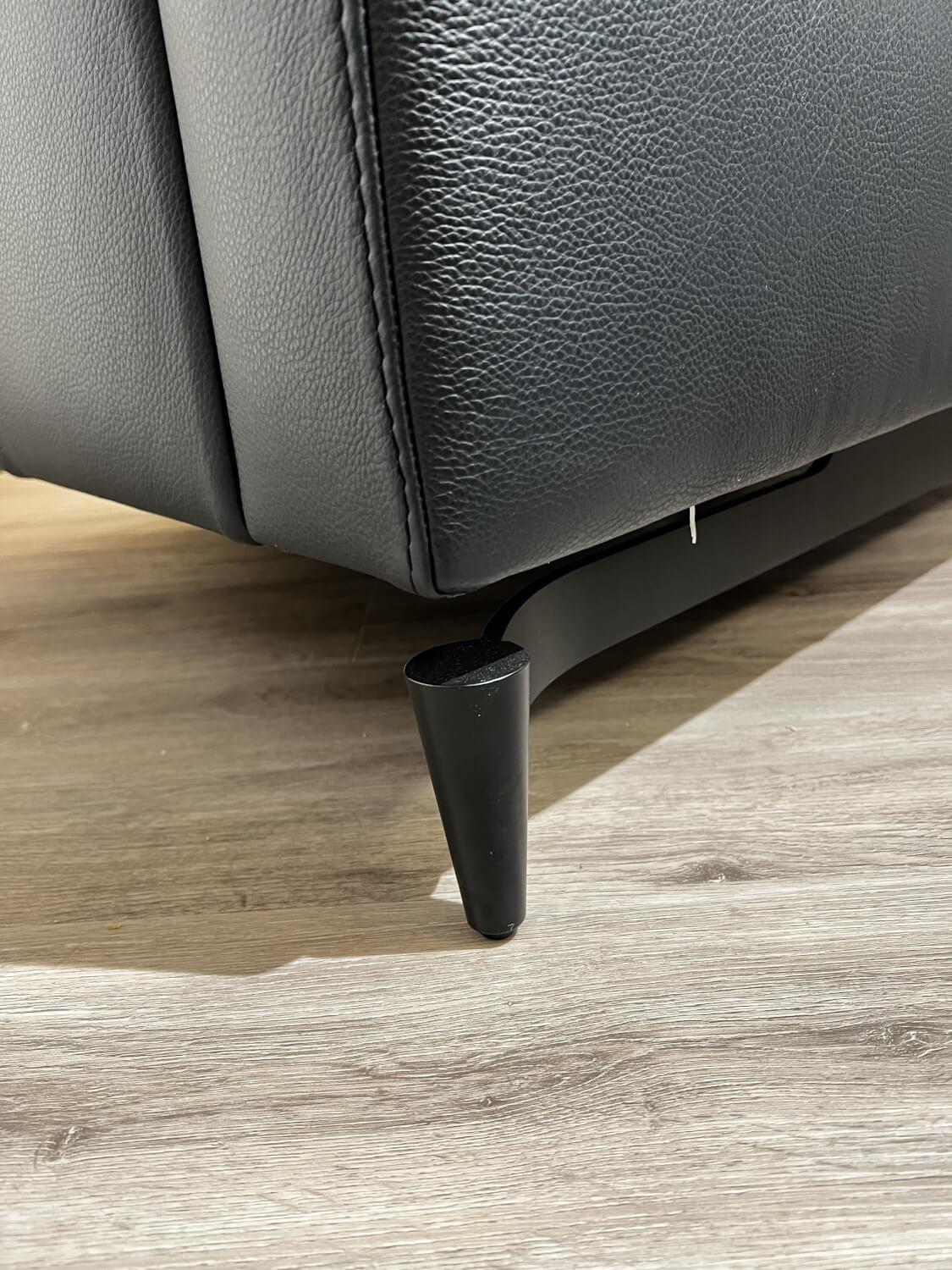 Musterring - Fauteuil MR 9120 Leder Montana Night Zwart Voeten Metaal Zwart Inclusief kussens - 6