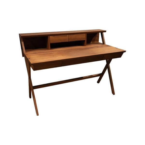 Riva1920 - Schreibtisch Navarra Nussbaum Geölt Mit Aufsatz - 2