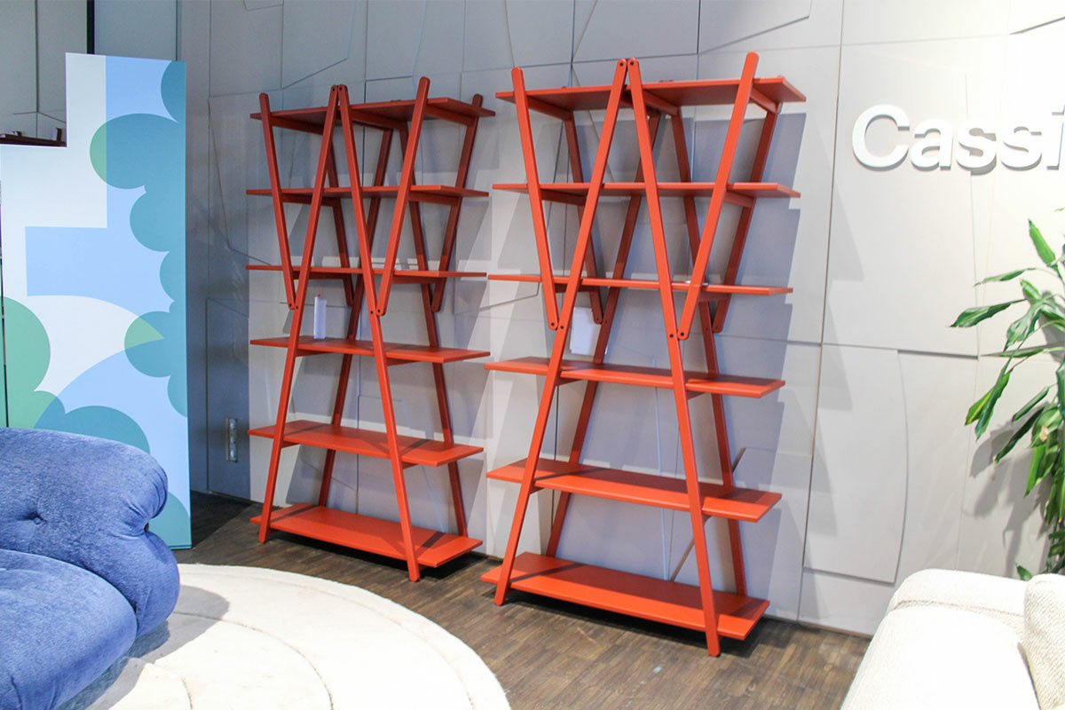Cassina - Regal Nuvola Rossa Massivholz Buche Rot Lackiert mit 6 Regalböden - 2