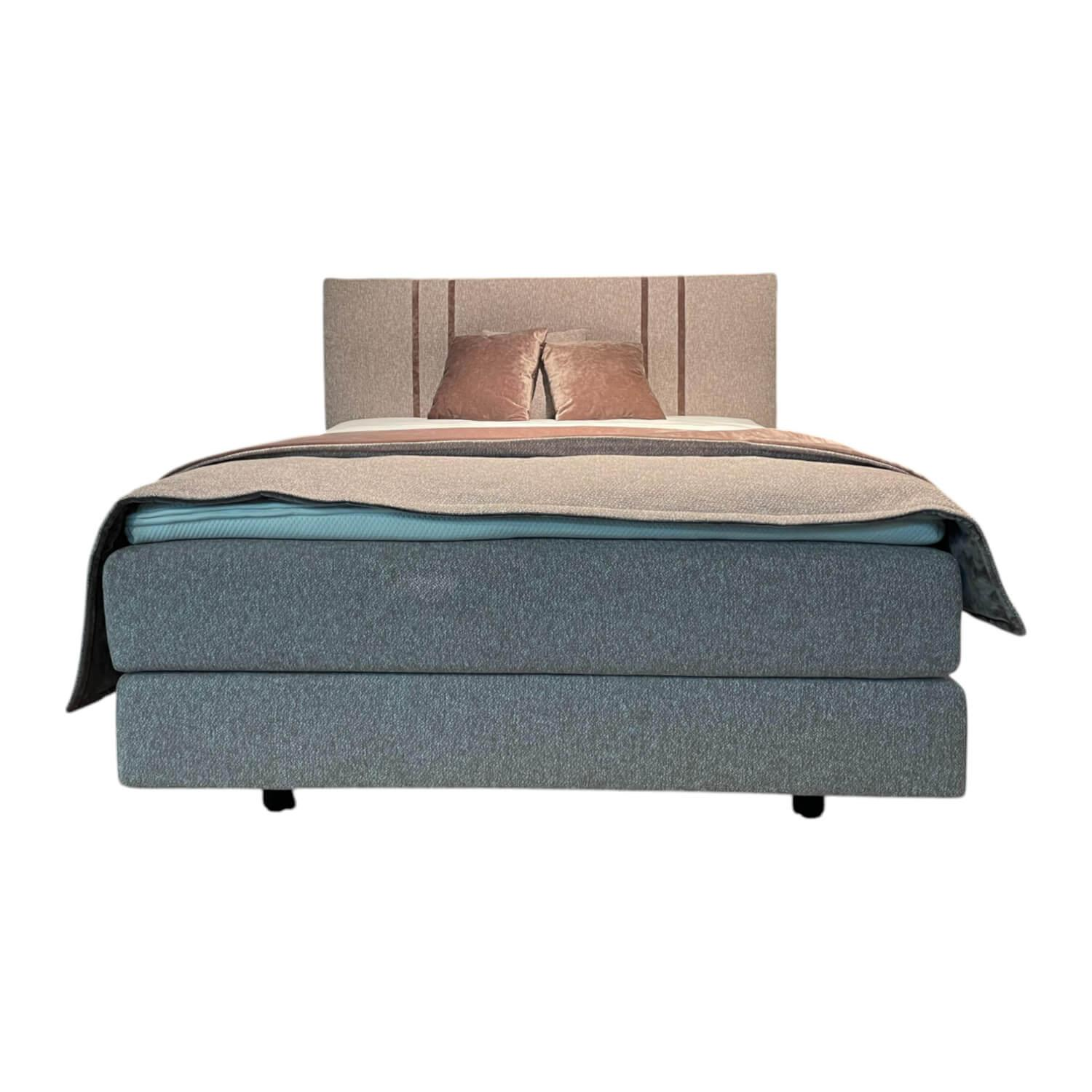 Hülsta - Boxspring Multi 140x200 Stoff M312 Rose Top Point mit Matratze und Topper - 1