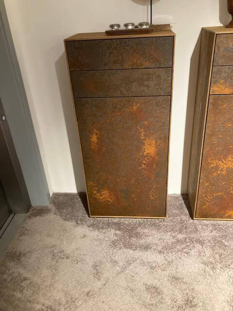 Anrei - Highboard Puro Anschlag Links Asteiche Massiv Barique Geölt & Rost - 4