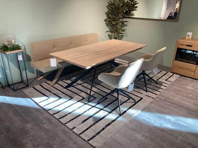 Anrei - Essgruppe Vivo Esstisch Asteiche Massiv Weiß Geölt - 10