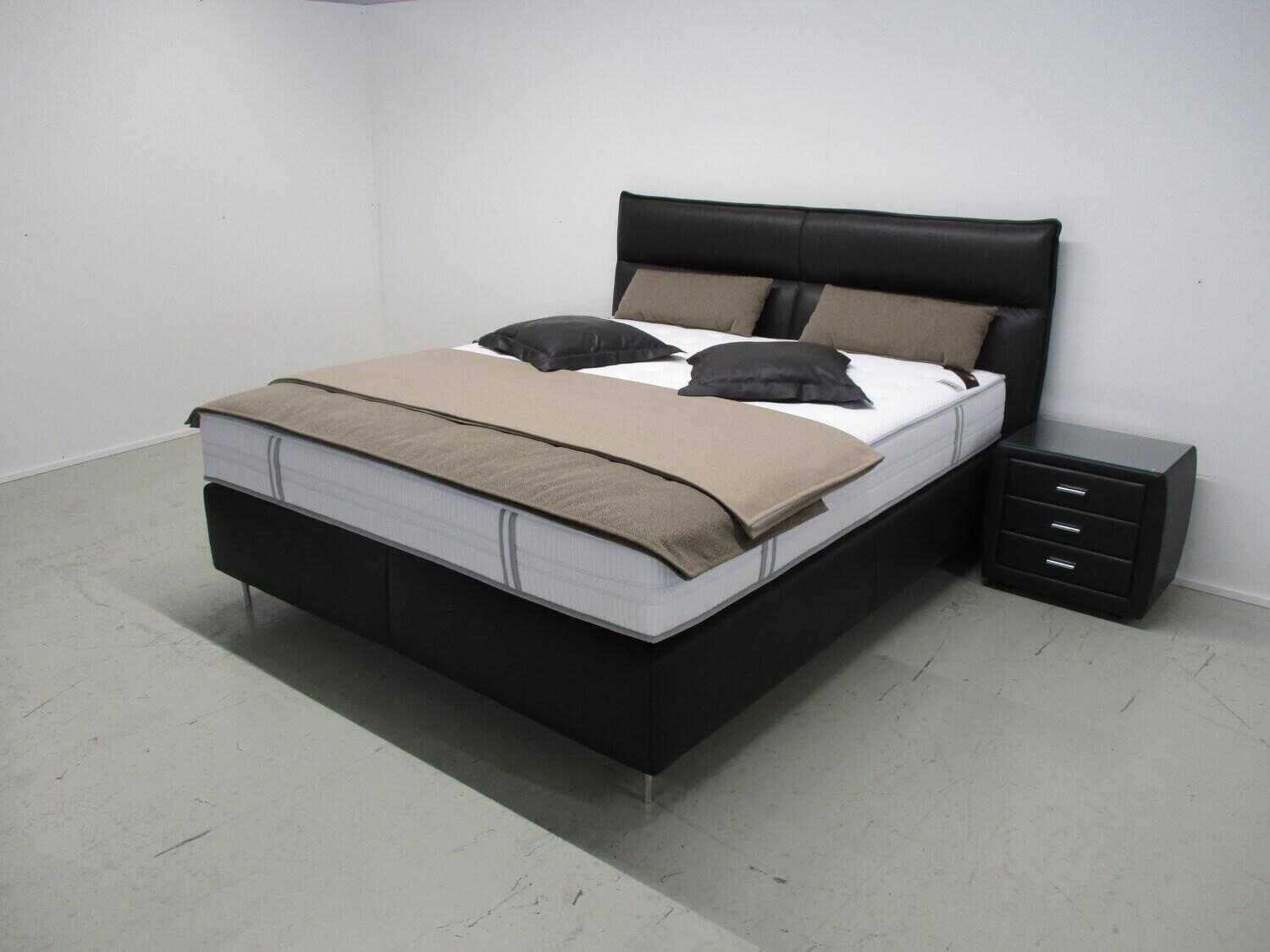 ada-boxspringbett-kensington-leder-gnew-4-braun-mit-matratze-bezug-und-deko-7a823b1707ebTisS01G1ncXXV ADA - Boxspringbett Kensington Leder G/NEW 4 Braun mit Matratze, Bezug und Deko - 2