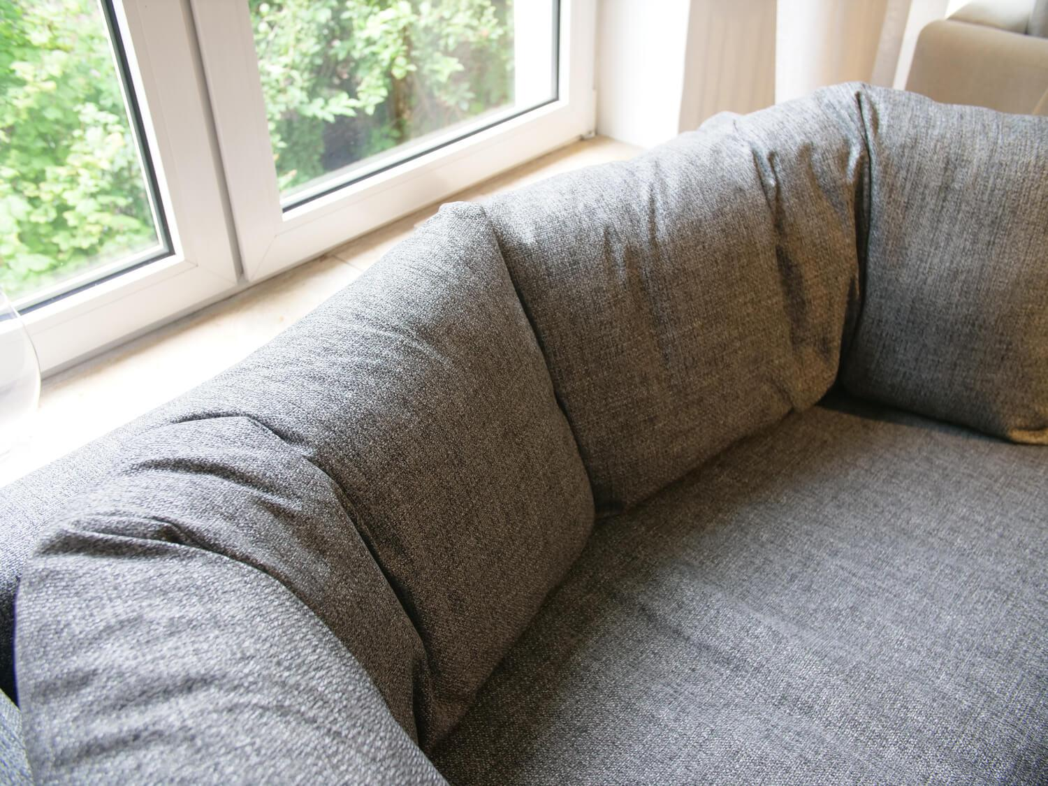 Franz Fertig - Schlafsofa Malou Stoff E5127 Grau Mit Winkelbodenkissen - 4