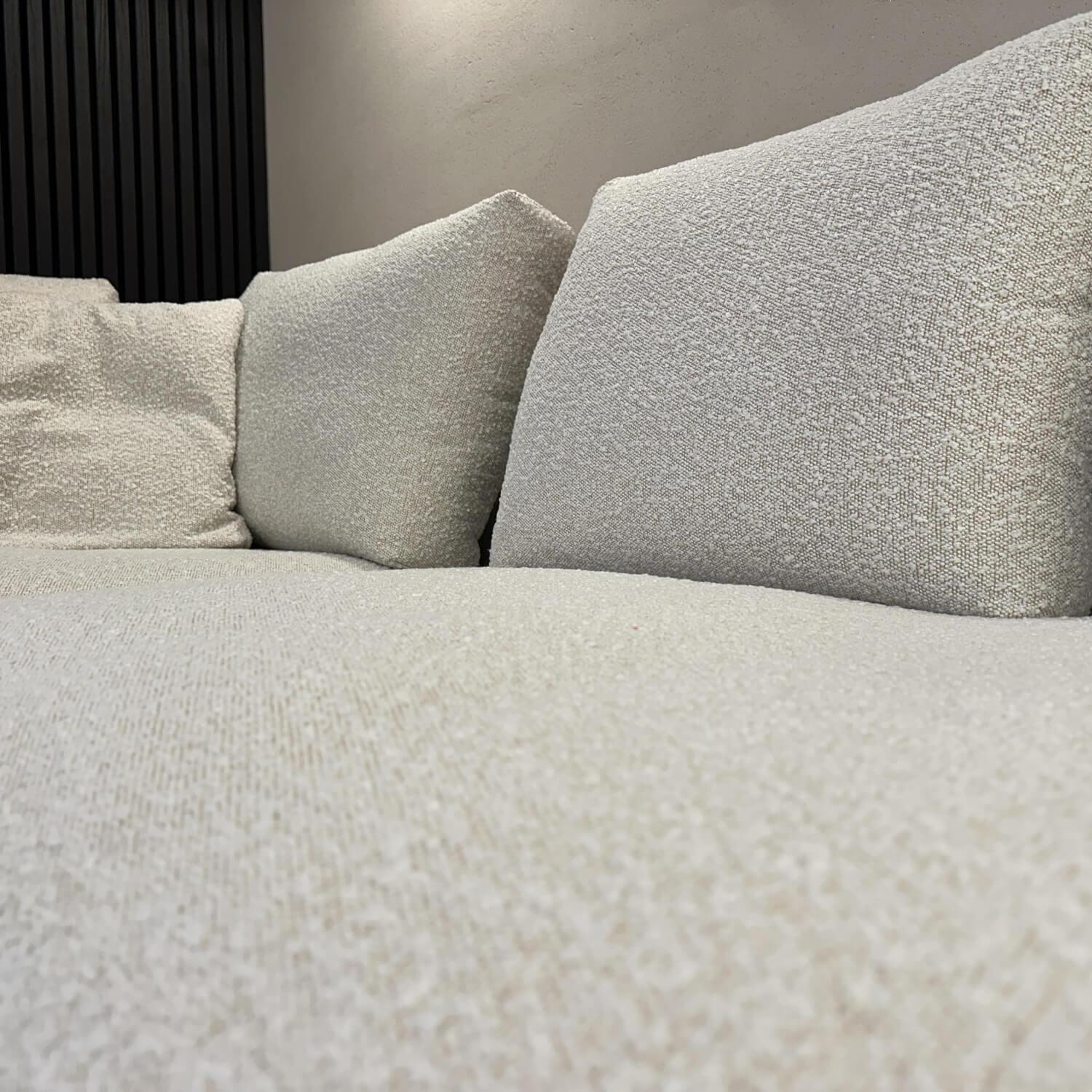 Werther - Ecksofa Timeline Stoff Benu U2353E Pearl Creme Füße Kunststoff Schwarz - 5