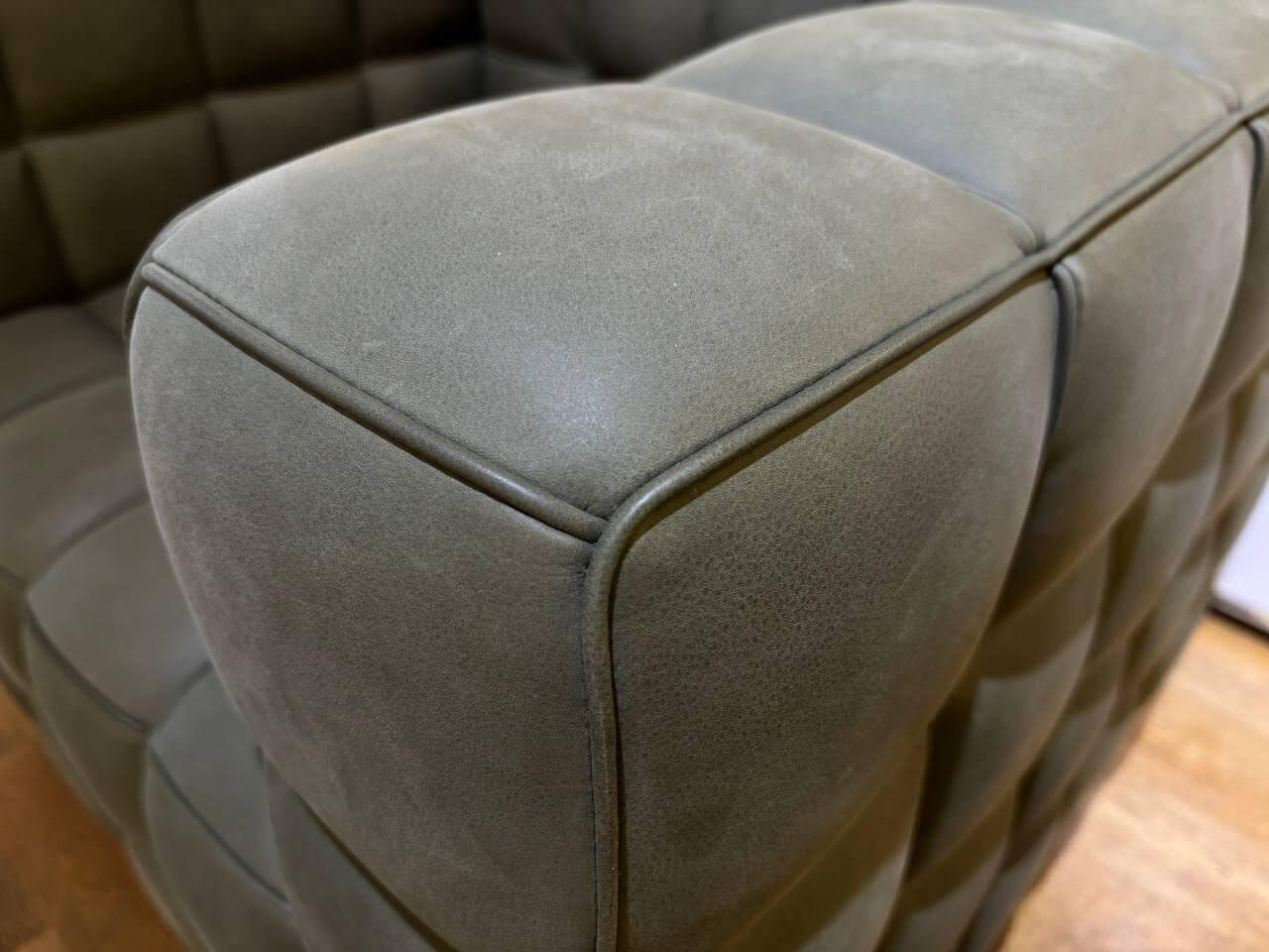 Wittmann - Kubus Sessel Limited Edition 28/115 Leder L3 Jade Grün - 2