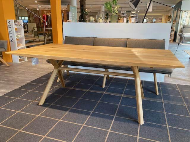 Anrei - Essgruppe Listo Stoff II Q203 Braun Eiche Massiv Gebürstet Natur Geölt - 8