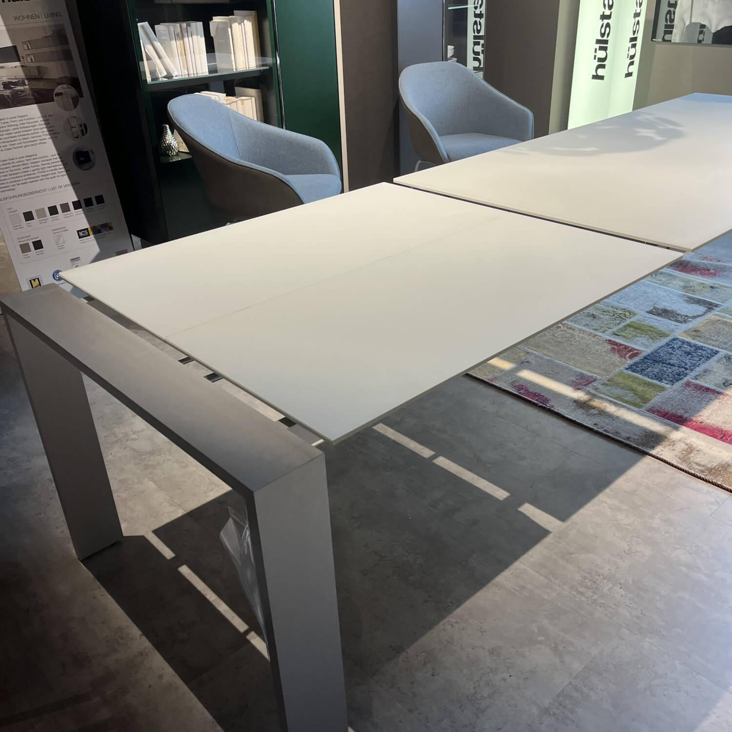 Tisch ET 1000 Plus R Optiwhite Glas Ausziehbar