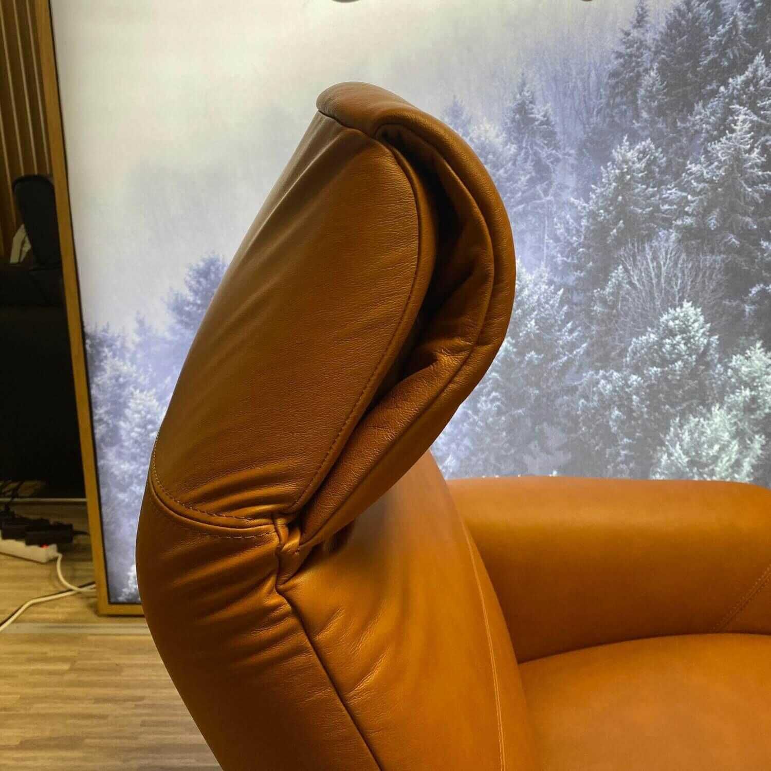 Stressless - Relaxsessel Scott Sirius Leder Paloma New Cognac Fuß Sternfuß Chrom mit Heizung und Massage - 7