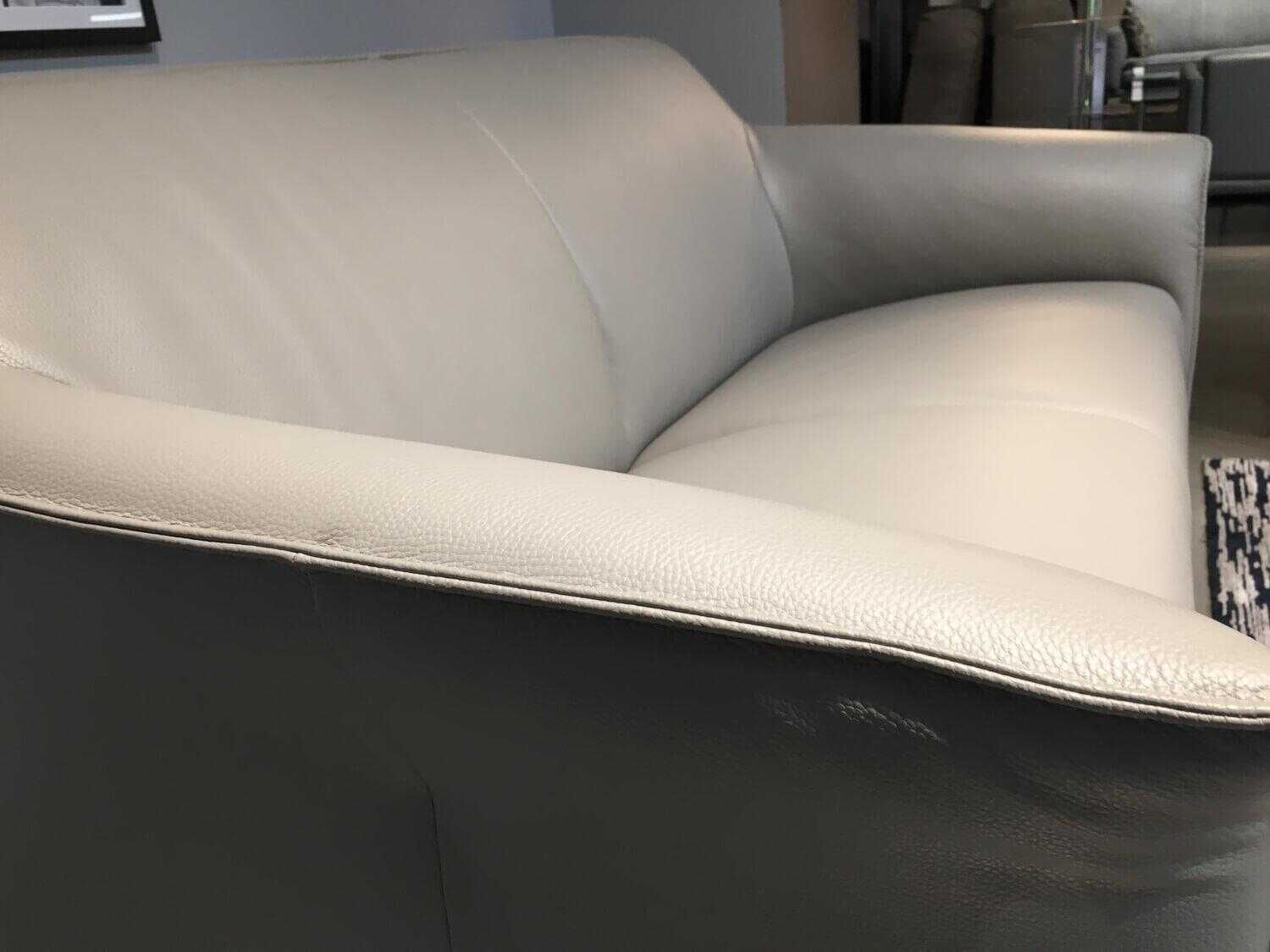 Leolux - Sofa Mayon Zweisitzer. Leder Senso 1290 Mist Beige Füße Lackiert - 8