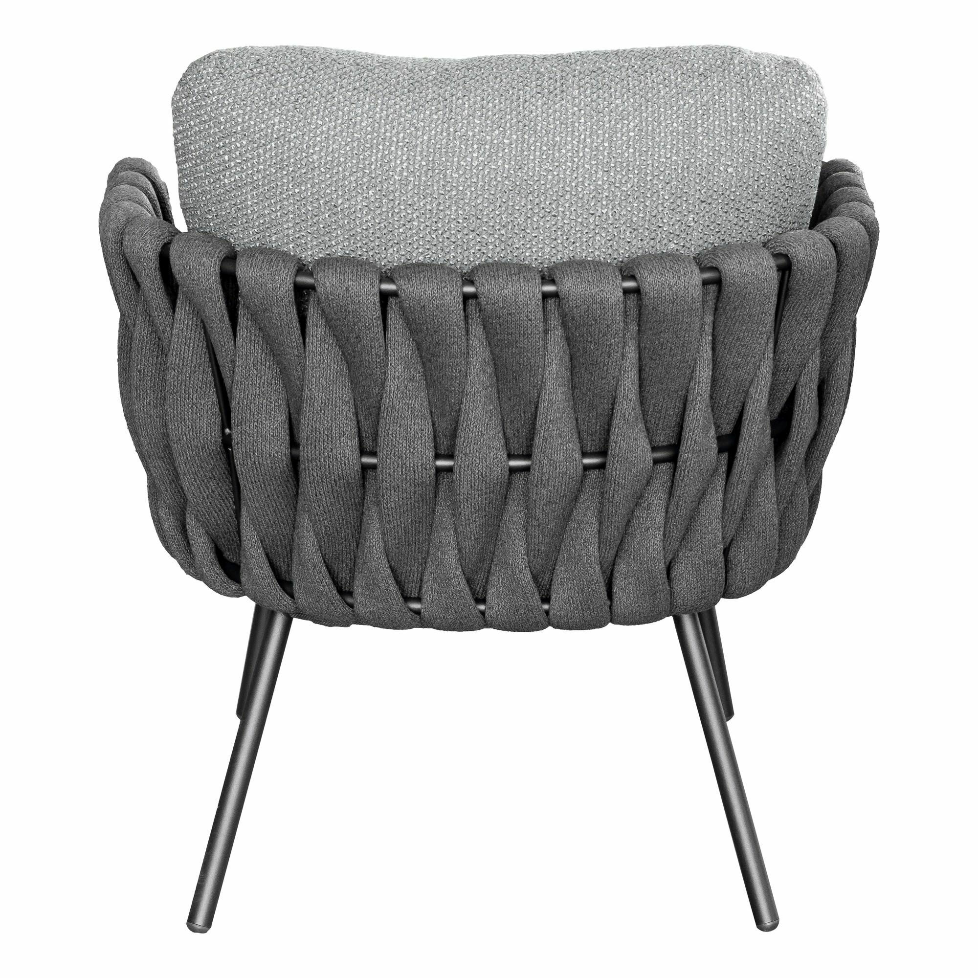 Tribù - Sessel Tosca Stoff Batyline Wenge 89 Grau Gestell Stahl Wenge 89 Pulverbeschichtet - 4