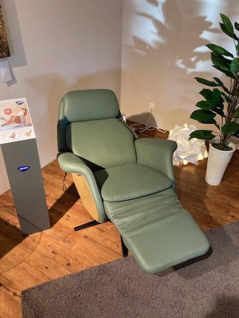 Stressless - Relaxsessel Sam Leder 94 Paloma Fog 37 Grün mit elektrischer Relaxfunktion - 7