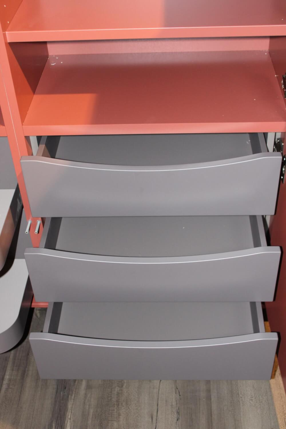 Rietberger Möbelwerke - Sideboard Lotus Lack Oxidrot Fuß Kufe 8 Türen - 5