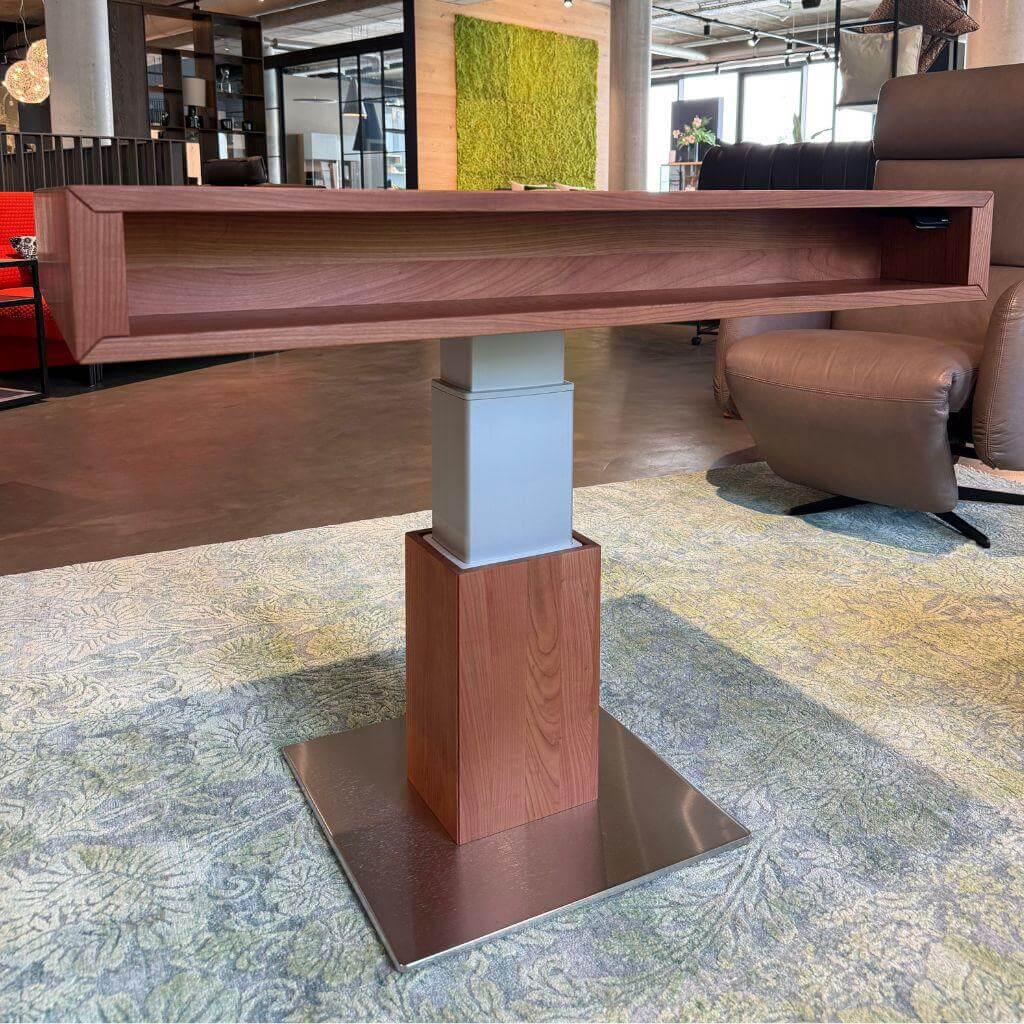 Team 7 - Couchtisch Lift Kirschbaum Naturöl Fuß Edelstahlfarben Elektr. Höhenverstellung - 5