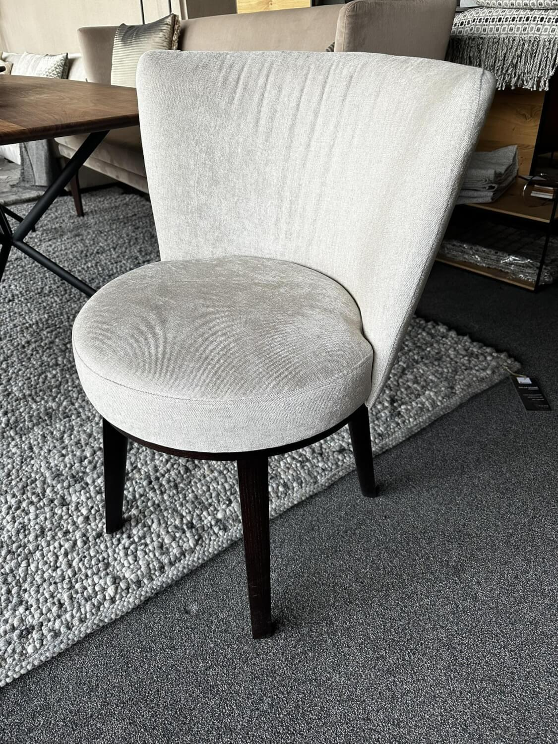 Jab Anstoetz - 4er Set Stuhl Polo Dining Chair Swivel Bezug Stoff Toyo 1 1381 072 Beige Gestell Walnuss Natur Wenge - 3