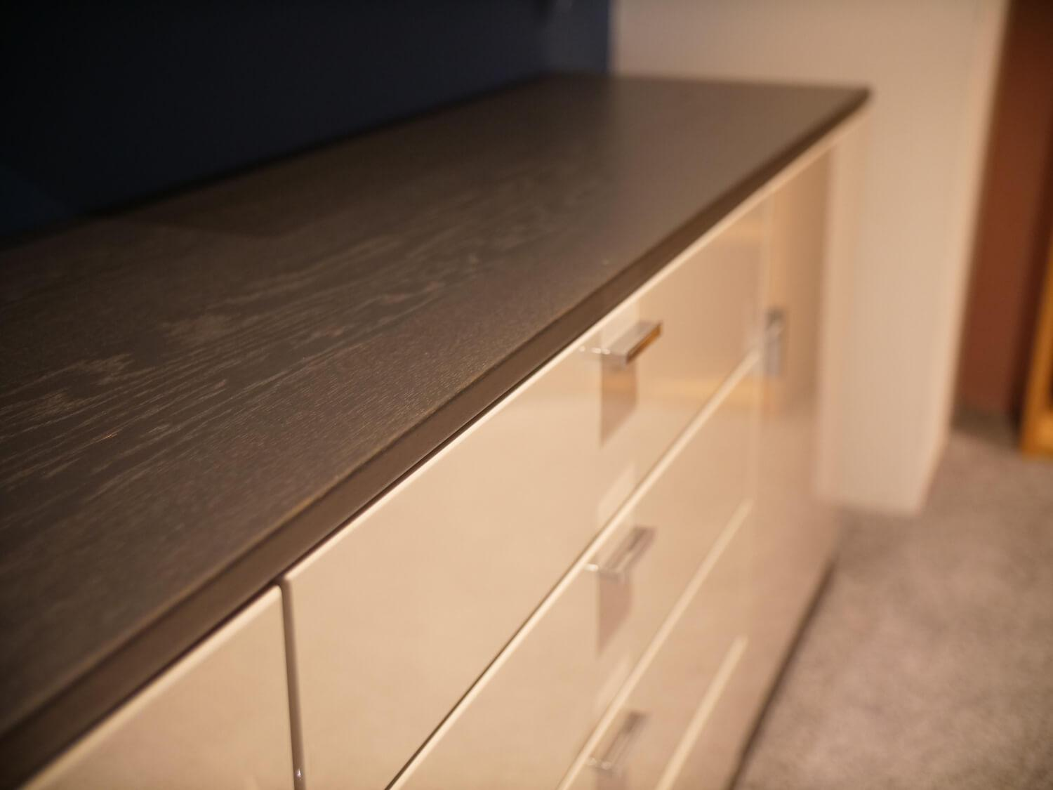 Musterring - Sideboard Kira-System 24040 R Mit Wandboard Korpus Eiche Furniert Farbton 2212 Graphit Front Lack Grau - 9