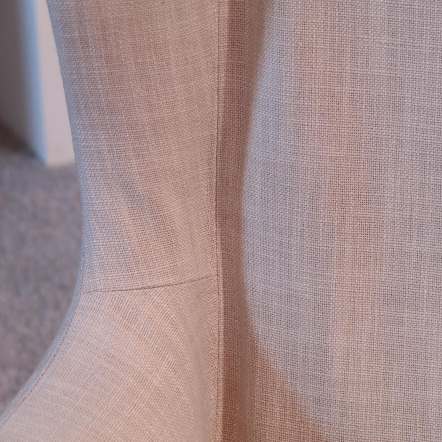 Giorgetti - Sessel Mobius High Bezug Stoff Beige Gestell Eiche Dunkel - 3