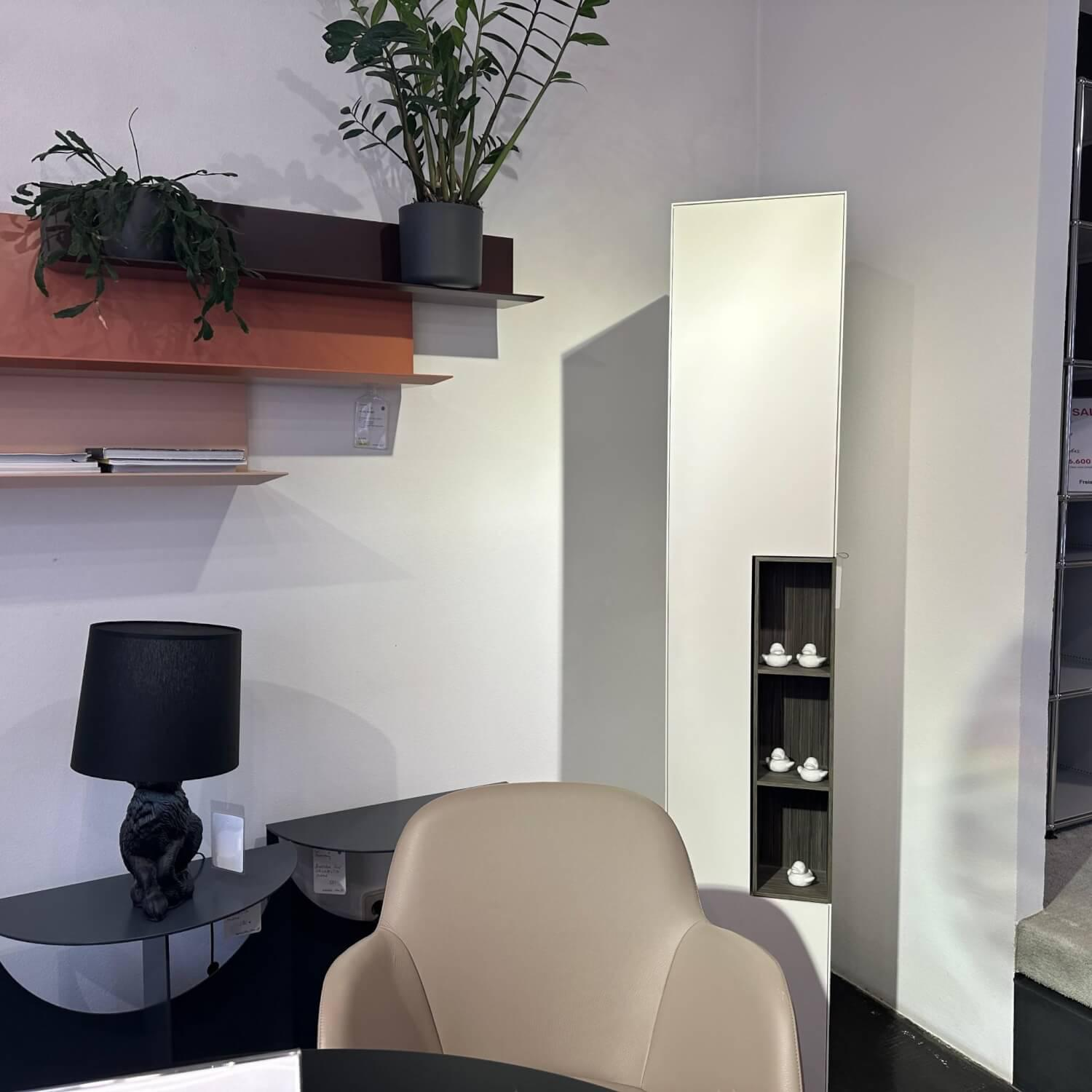 MDF Italia - Regal Inmotion Lack Weiß X042 Holz Natur Grau - 5