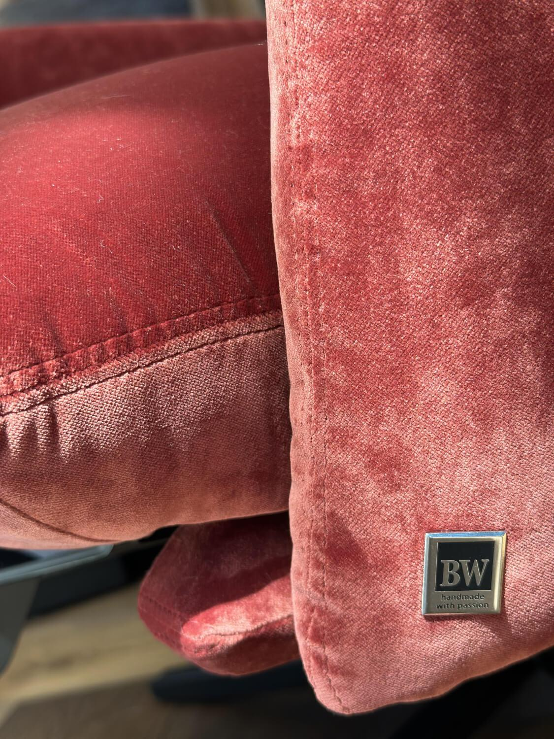 IP Design - Funktionssessel Heavens Place Stoff Carlucci City Velvet CA7832 063 T Rot Sternfuß Metall Schwarz - 4