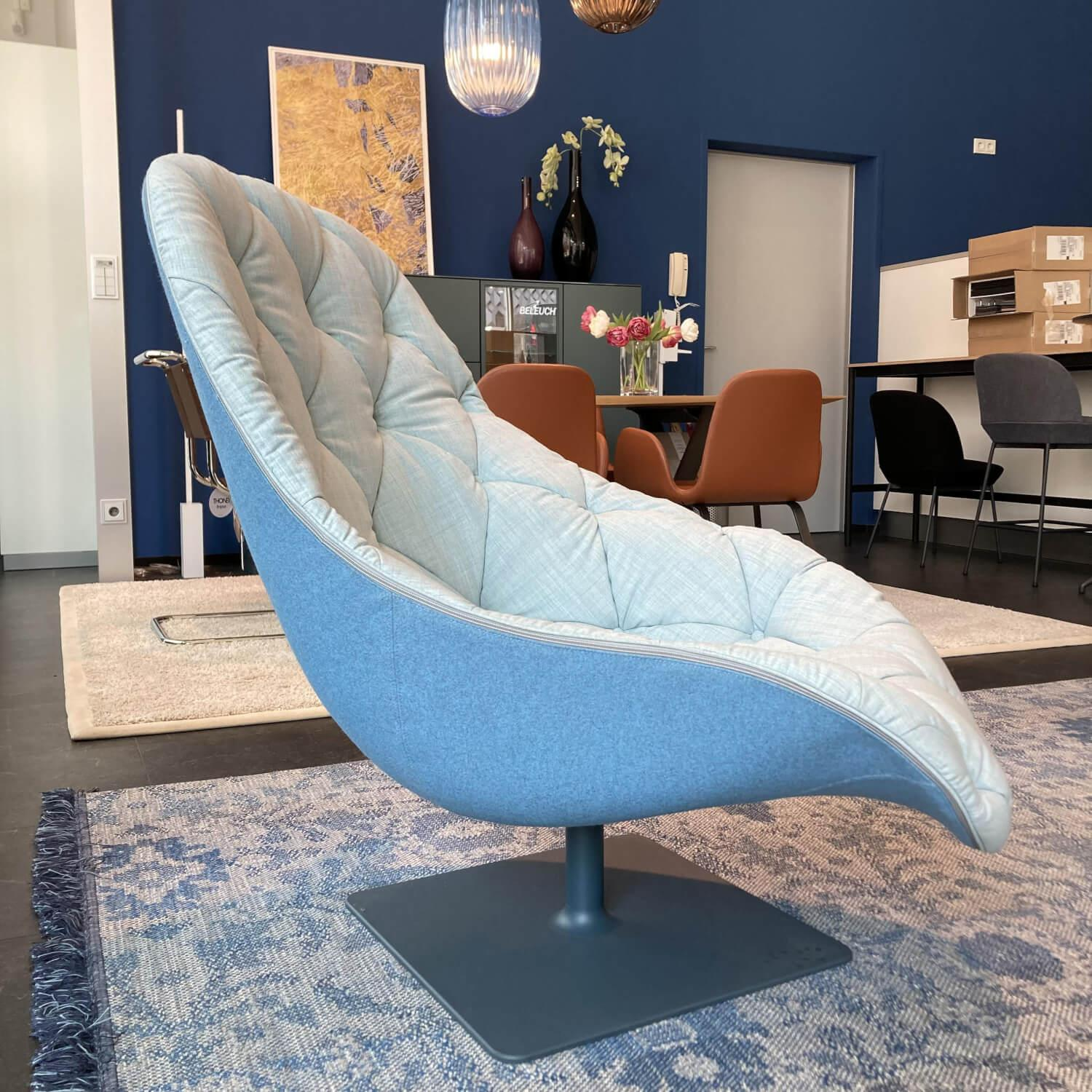 Moroso - Sessel Bohemian BH0001 Stoff 731 Hellblau Sitz Remix 823 Hellblau - 5