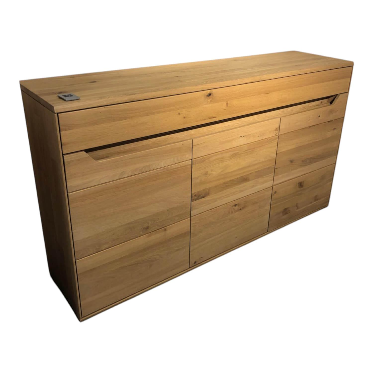Decker - Sideboard Divano Wildeiche Massiv Oberfläche Bianco Geölt - 1