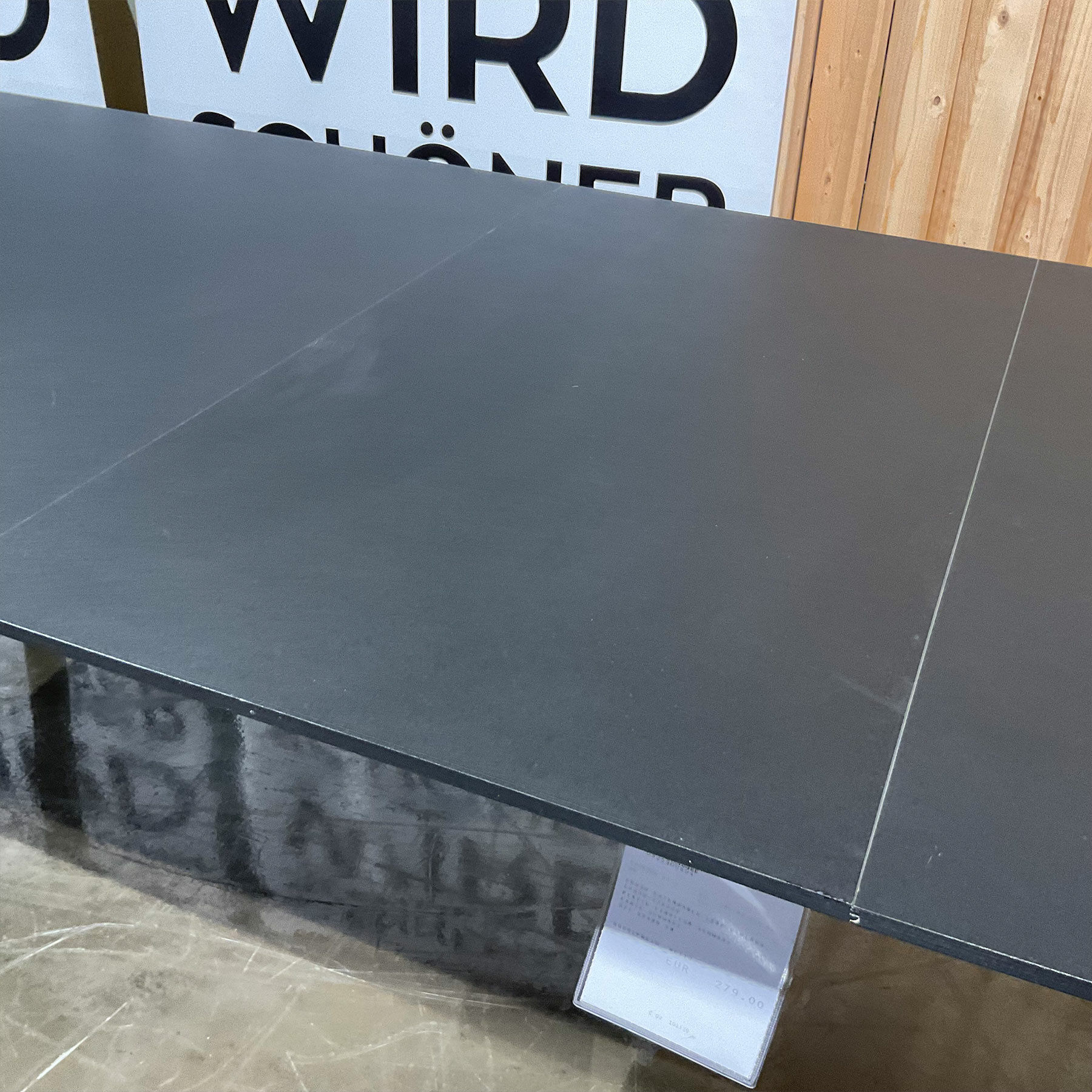 Hay - Esstisch Copenhague CPH 30 Platte Linoleum Schwarz Gestell Eiche Schwarz Lackiert Ausziehbar - 3