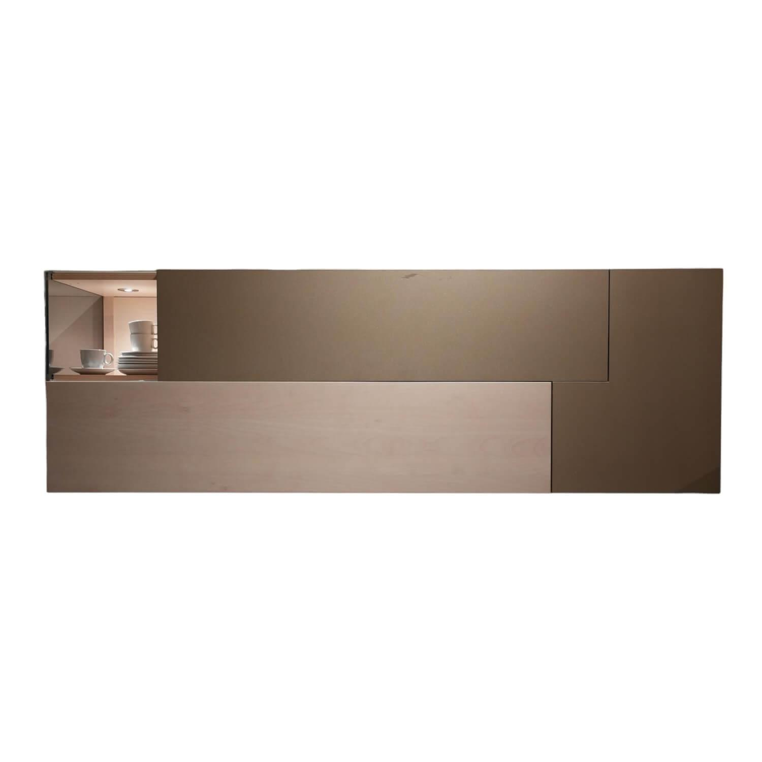 Sideboard Madera 421032 Europäischer Ahorn Strukturlack Grau Braun Ohne Beleuchtung