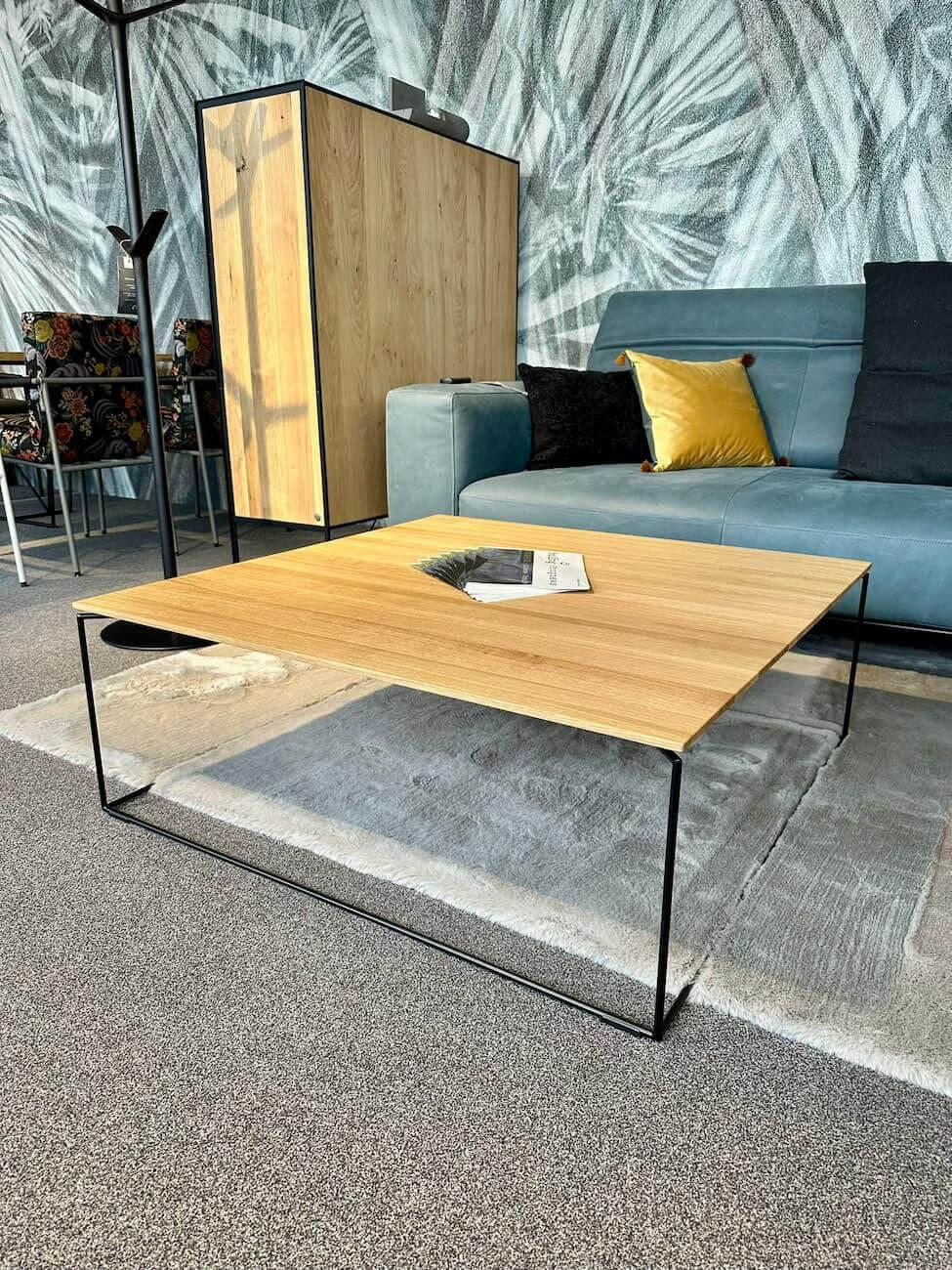 Bullfrog - Couchtisch Nico T30 Platte Massivholz Eiche Geölt Gestell Stahl Schwarz Pulverbeschichtet - 5