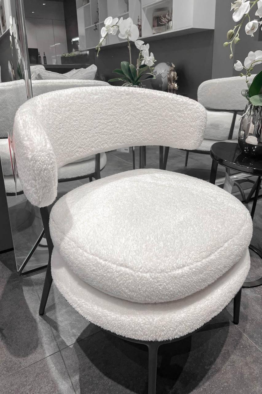 B&B Italia - 2er Set Sessel Caratos Stoff Milo Natur Weiß Gestell Grafit Schwarz Lackiert - 7