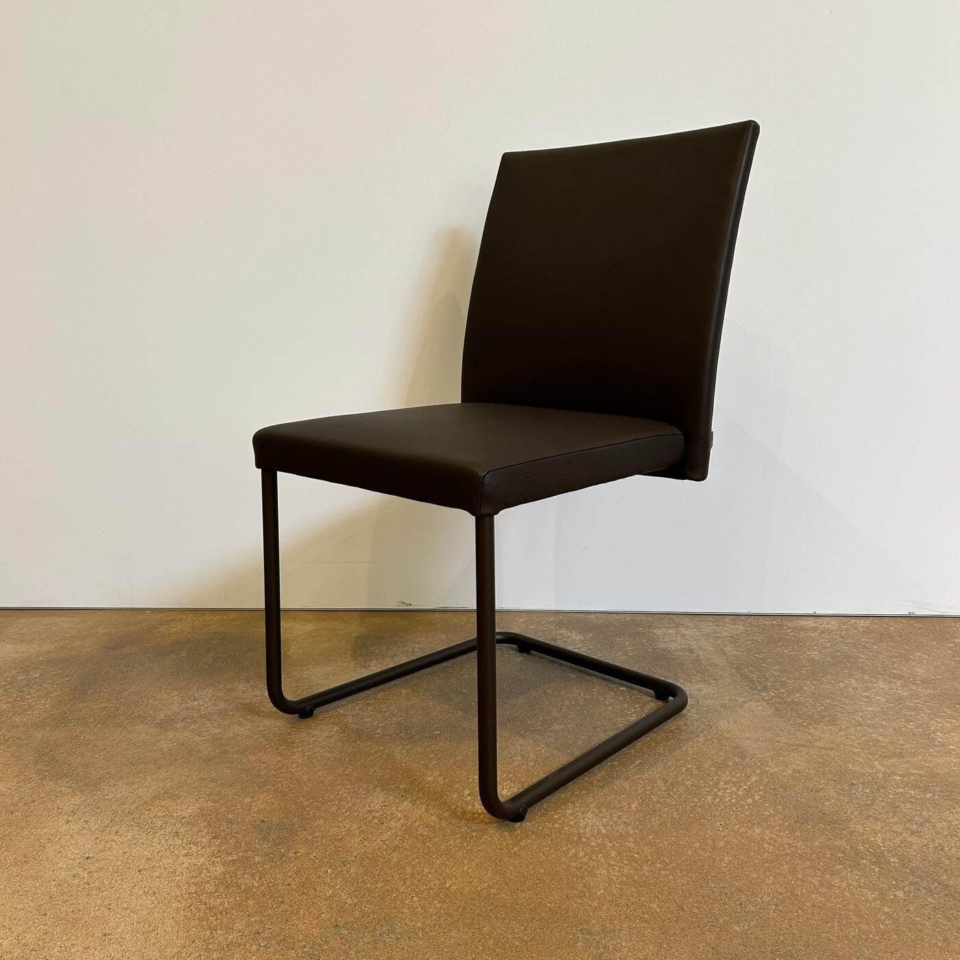 Walter Knoll - 6er Set Freischwinger Jason Lite 1900 Leder Safari 1376 Mocca Braun Gestell Bronze Schwarz Pulverbeschichtet - 9