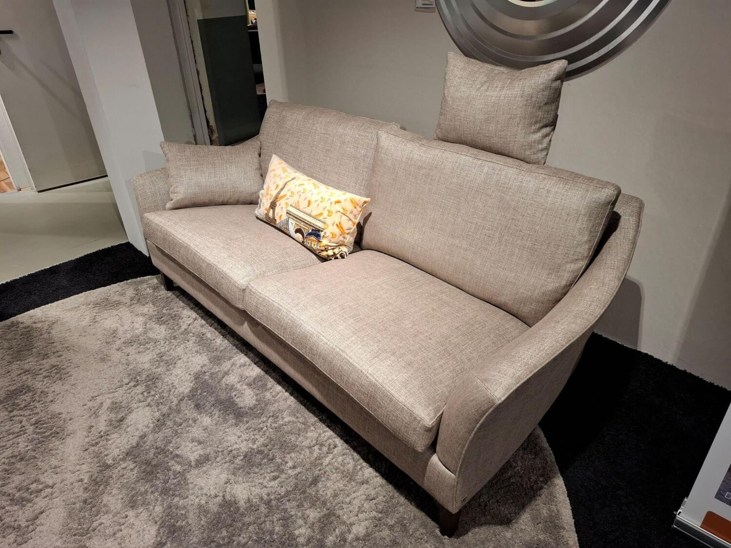 Bielefelder Werkstätten - Sofa Saloni Stoff BW1733-222 Enza Grau - 4